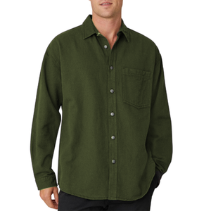 Men's Cotton Casual Long Sleeve Shirt