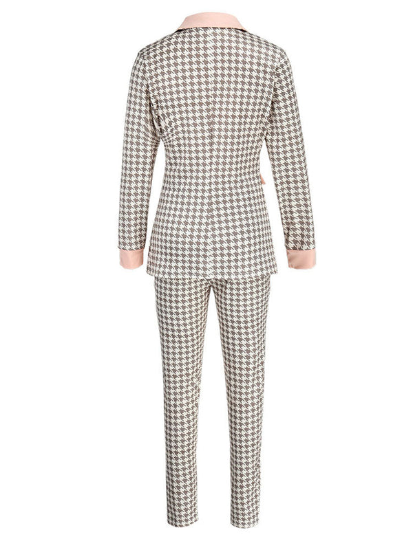 Houndstooth Blazer Set