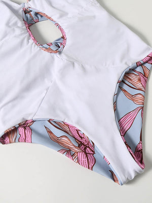 Tropical Cut-out Swimsuit