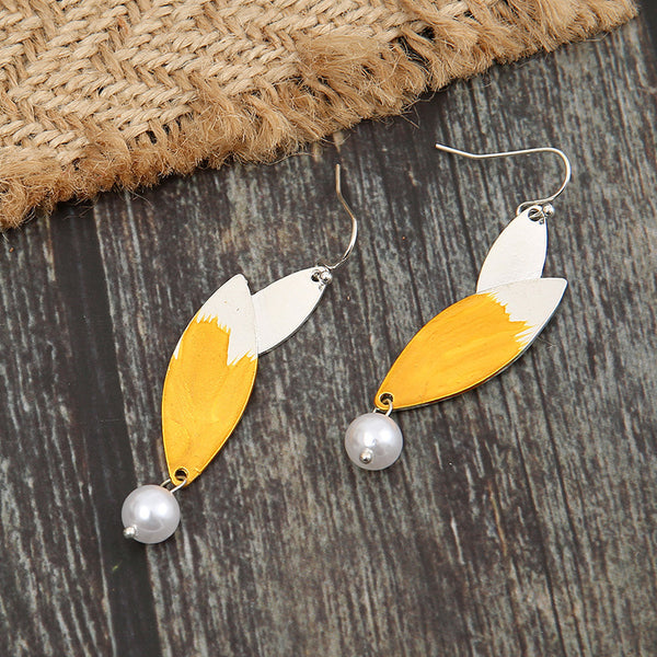 Leaf Shaped Irregular Earrings