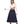 Indigo Elegance Belted A-Line Skirt