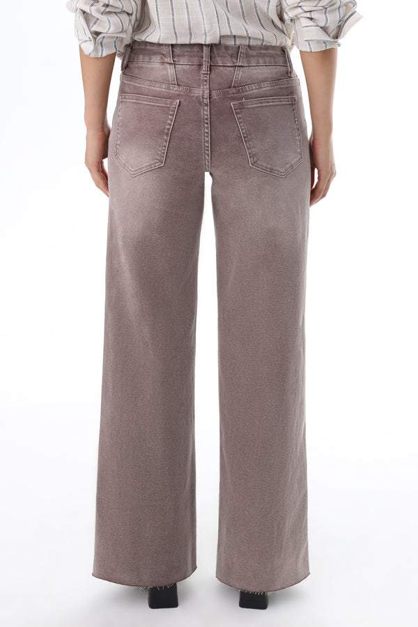 ONESO Earthy Mid Rise Wide Leg Jeans