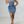 Sleeveless Zipper Ruffles Denim Dress