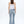 Women Mid Waisted Stretch Flare Jeans With Clean Hem BYF1023