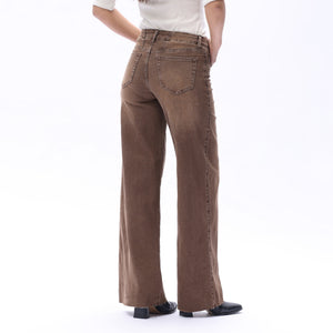 ONESO Earthy Mid Rise Wide Leg Jeans