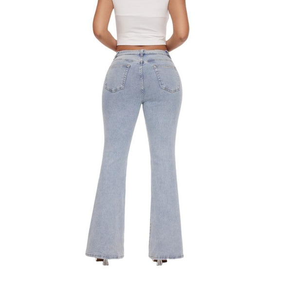 High Waisted Wide Leg Baggy Jean M042707