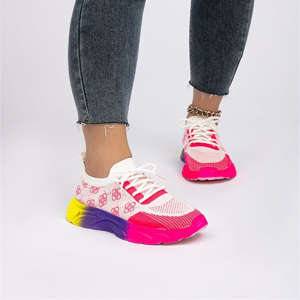 Mesh Colour Block Sneakers