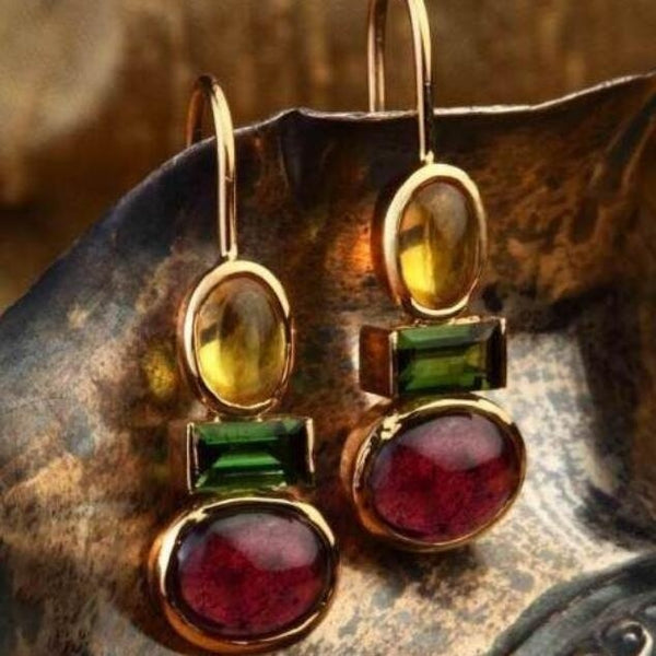 Gold Edge Earrings