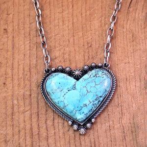 Heart-Shaped Turquoise Necklace