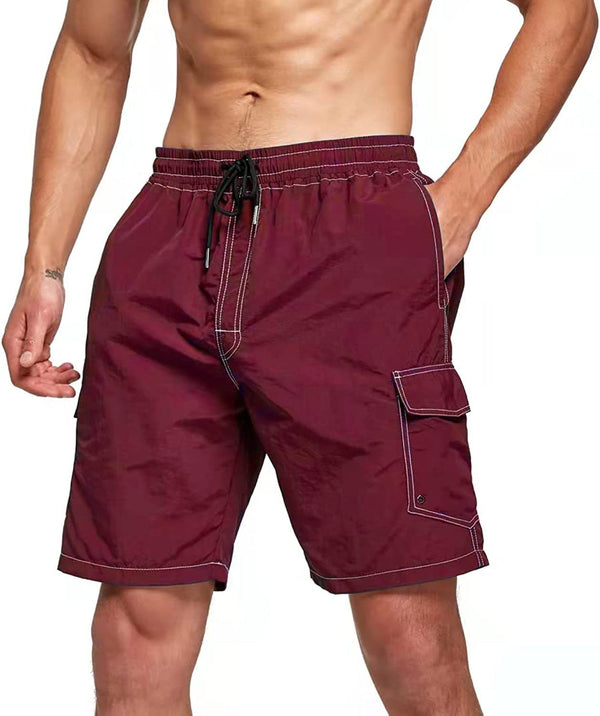 Men's Casual Shorts Loose Port Style Cargo Pants Men's Breathable Beach Pants