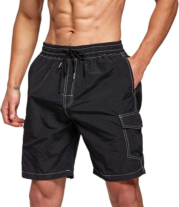 Men's Casual Shorts Loose Port Style Cargo Pants Men's Breathable Beach Pants