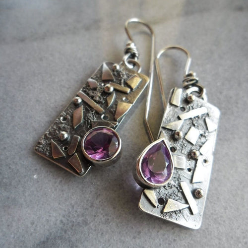 Crystal Asymmetric Earrings