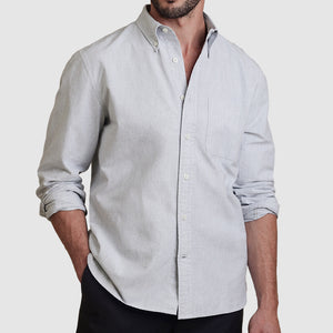 Men's combed cotton white shirt