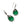 Temperament Emerald Earrings