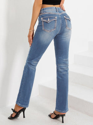 New Summer Fashion Slim Straight Jeans