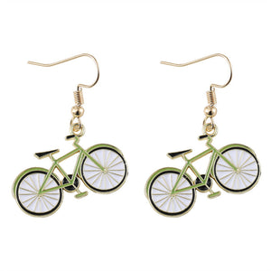 Vintage Bicycle Earrings