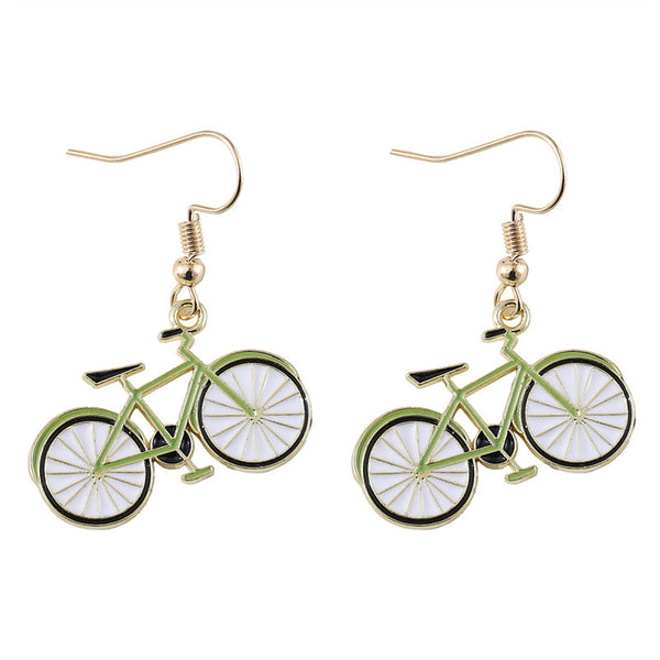 Vintage Bicycle Earrings