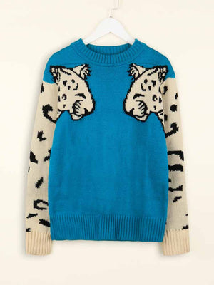 Leopard Knit Sweaters