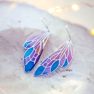 Colorful Butterfly Wings Earrings