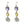 Fashionable Hollow Flower Hanging Earrings