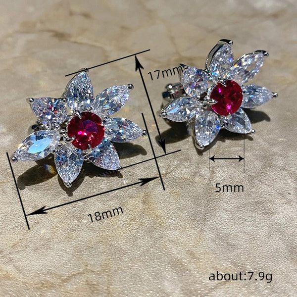 Sparking Flower Earrings