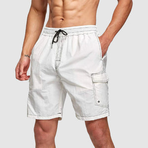 Men's Casual Shorts Loose Port Style Cargo Pants Men's Breathable Beach Pants