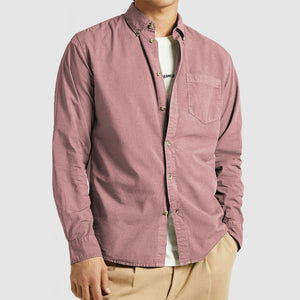 Men's Basic Casual Cotton Pocket Shirt