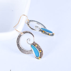 Retro spiral earrings