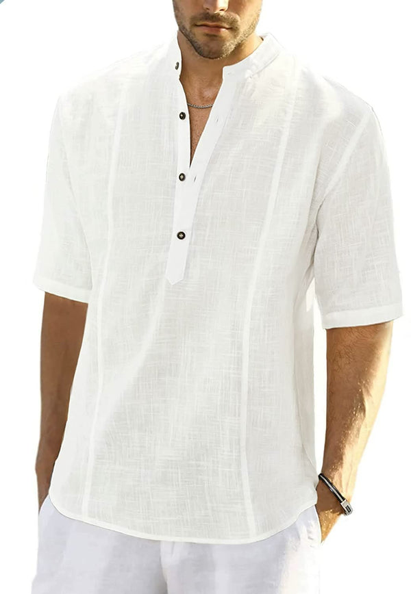 Premium Linen Comfortable Casual Short-Sleeve Shirts