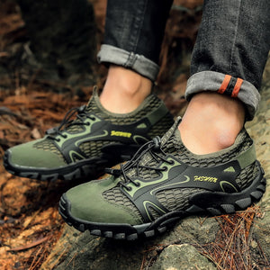 Men's new outdoor hiking climbing climbing hollow mesh recreational shoes