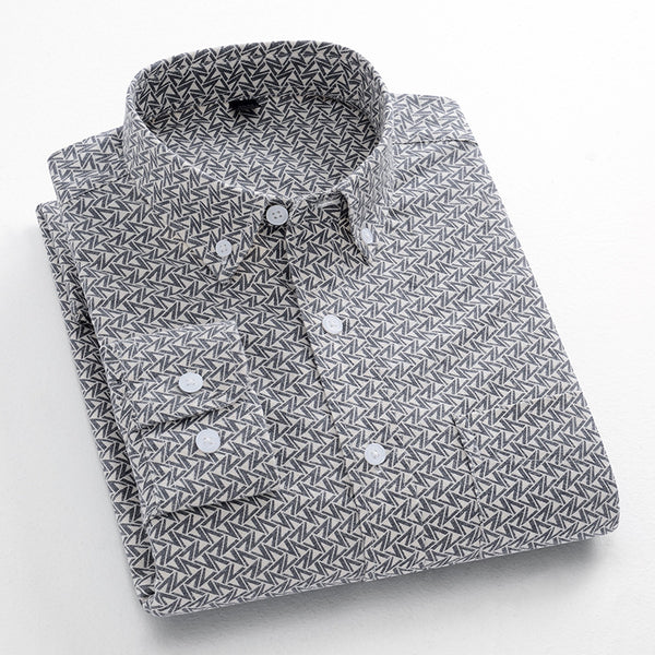 Men's cotton printed shirt