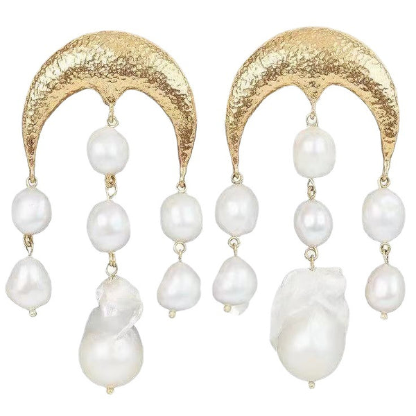 Pearl Tassel Earrings