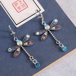 Elegant Carved Dragonfly Earrings