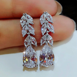 Leaf Droplet Shaped Earrings