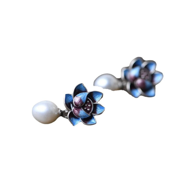 Pearl Flower Earrings