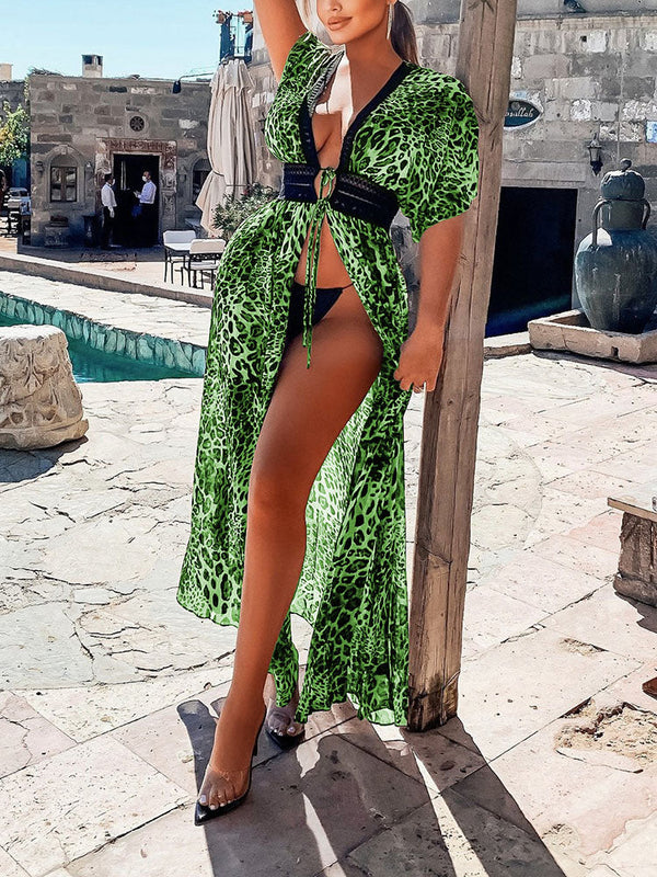 Leopard Beach Cover Up