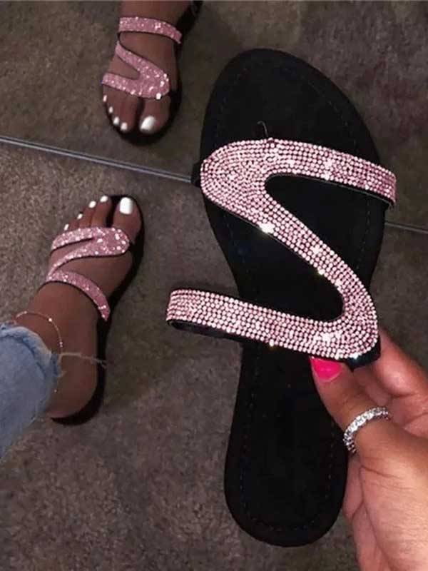 Sweet Hot Drill Sequined Sandals