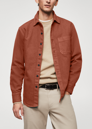 Men's Pocket Denim Shirts