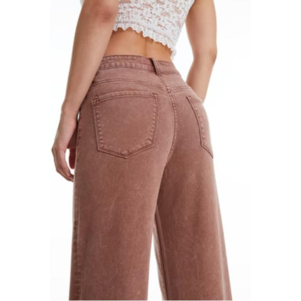 High Rise Wide Leg Jeans Womenswear Bottom BYN003