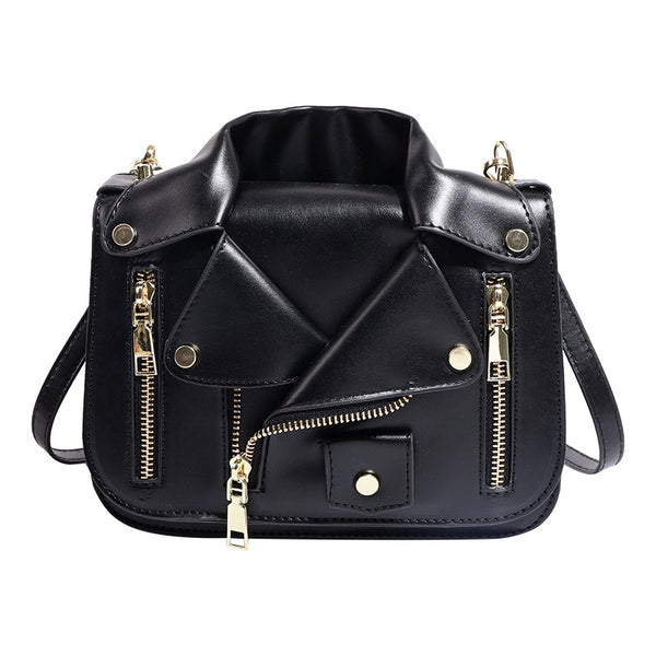 Jacket Zipper Super Cool Shoulder Crossbody Bag