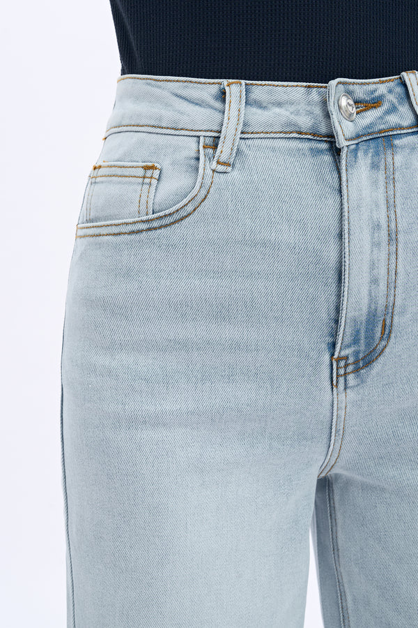 ONESO Wide Leg High Waisted Stretch Baggy Jeans BBL Jeans