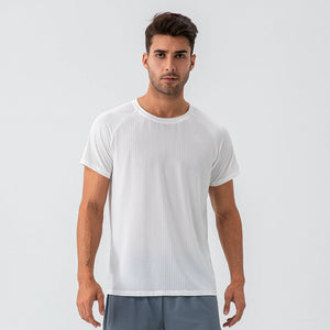 Men's Quick Dry Loose Fitness Wear Short Sleeve