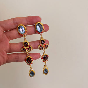 Colored Gemstone Earrings