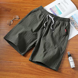 Men's Cotton And Linen Shorts,Youth Loose Five Piece Pants,Linen Beach Pants