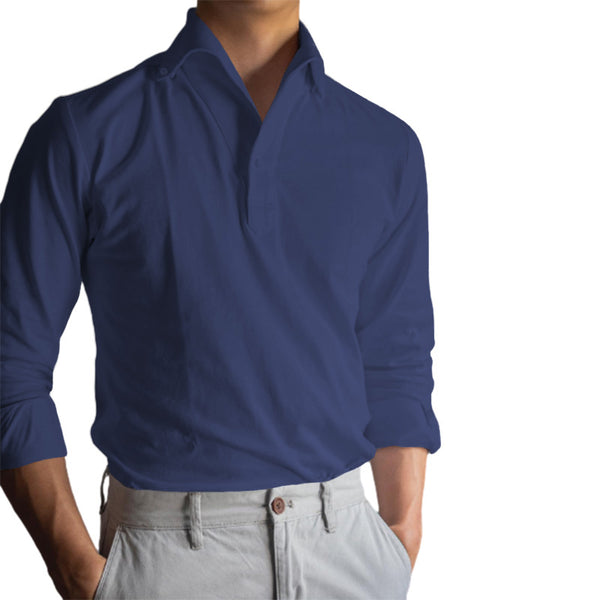 Men's Cotton Casual Long Sleeve Shirt