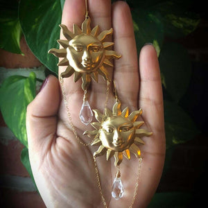 Creative Sun Goddess  Earrings