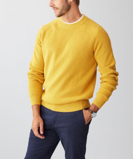 Men's Cotton Pullover Knit Sweater