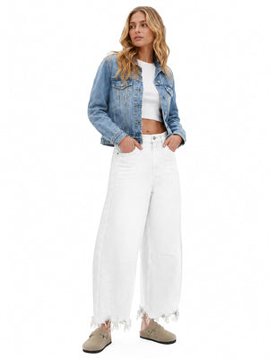 ONESO Effortless High Rise Barrel Jeans
