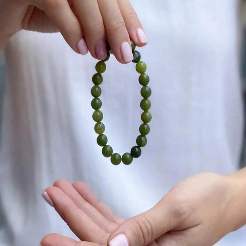 A Green Natural Stone Bracelet, Representing Luck and Good Fortune, A Unisex Gratitude Gift, Mother's Day Special Recommendation