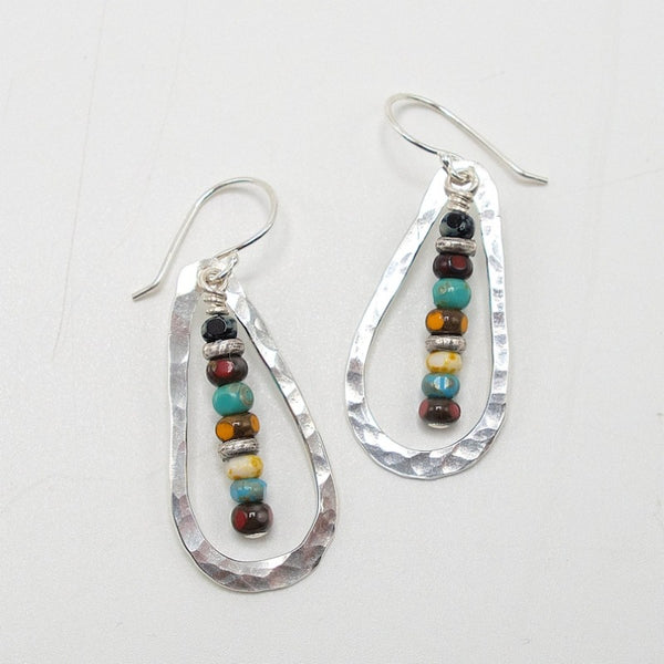 Beaded Pendant Earrings